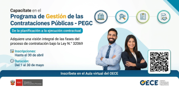  Programa de Gestión de las Contrataciones Públicas - PEGC del OECE