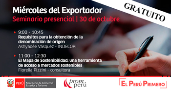 (Seminario Gratuito) PROMPERÚ: Miércoles del Exportador