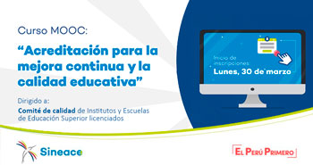 (Curso Virtual Gratuito) SINEACE: Acreditación para la mejora continua y la calidad educativa