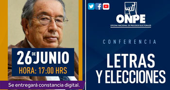 (Conferencia Virtual) ONPE: Letras y Elecciones