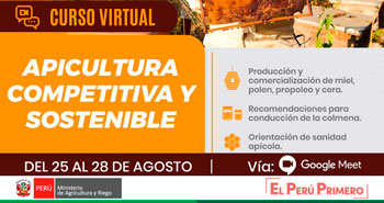 (Curso Virtual Gratuito) MINAGRI: Apicultura competitiva y sostenible