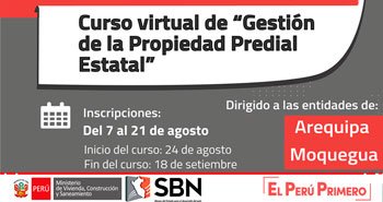 (Curso Virtual) SBN: Gestión de la Propiedad Predial Estatal