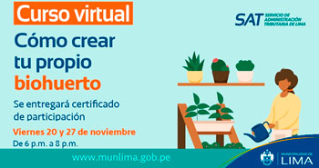 (Curso Virtual) SAT: Como Crear tu Propio biohuerto