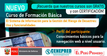 Curso Formación Básica: Sistema de Información para la Gestión del Riesgo de Desastres - Uso y funcionalidades