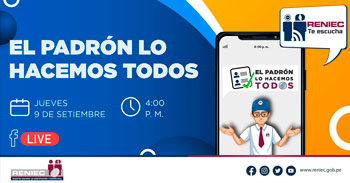 RENIEC responderá tus consultas sobre la actualización de datos en el Padrón Electoral de las Elecciones 2022