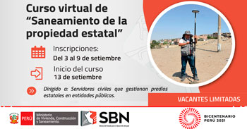 (Curso Virtual) SBN: Saneamiento de la propiedad estatal