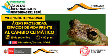 Webinar Gratuito sobre las Áreas Protegidas, espacios de vida frente al cambio climático