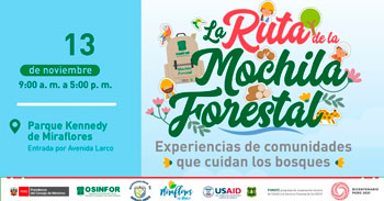 Evento Virtual respecto a las Experiencias de comunidades que cuidan los bosques