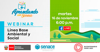 (Webinar Gratuito) SENACE: Línea Base Ambiental y Social