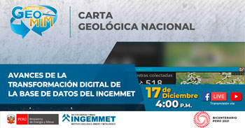 Conversatorio Virtual Gratuito sobre los Avances de la transformación digital de la base de datos del Ingemmet