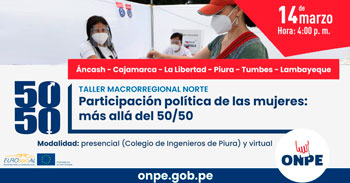 Participa del taller macrorregional sobre la participación política de las mujeres más allá del 50/50