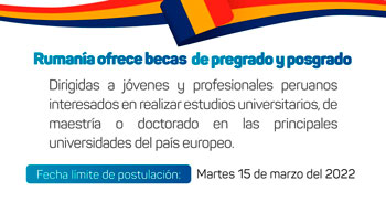 Rumania ofrece becas de pregrado y posgrado