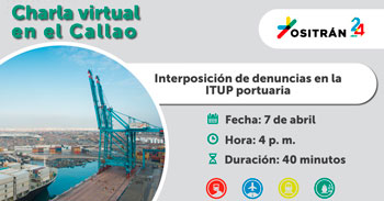 (Charla Virtual) OSITRAN: Interposición de denuncias en la ITUP portuaria