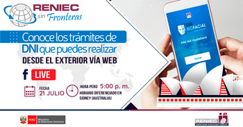 Mincetur y Reniec te invitan a conocer los tramites de DNI que puedes realizar desde el exterior vía web