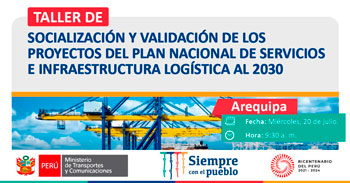 MTC ofrece taller presencial sobre el plan nacional de servicios e infraestructura logística al 2030