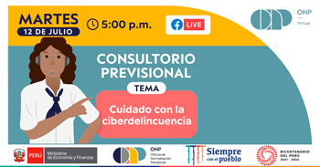 (Consultorio Previsional Gratuito) ONP: Cuidado con la ciberdelincuencia