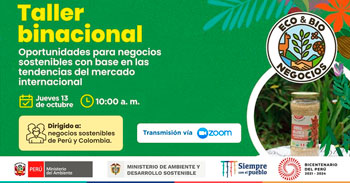 Taller virtual acerca de las oportunidades para negocios sostenibles con base en mercados internacionales