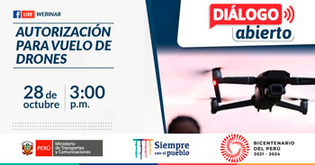 (Webinar Gratuito) MTC: Autorización para vuelo de drones