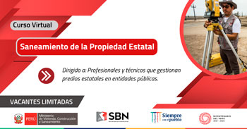 (Curso Virtual Gratuito) SBN: Saneamiento de la propiedad estatal