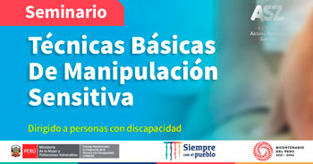 (Seminario Virtual Gratuito) CONADIS: Técnicas de manipulación sensitiva