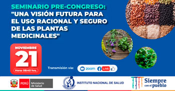 (Seminario Virtual Gratuito) INS: Una visión futura para el uso racional y seguro de las plantas medicinales