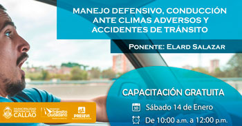 Capacitación virtual gratis sobre manejo defensivo, conducción ante climas adversos y accidentes de tránsito