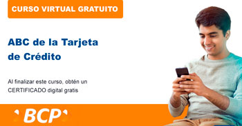 Curso online gratis certificado: ABC de la tarjeta de crédito (BCP)