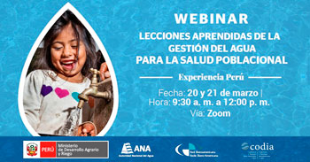 (Webinar) Lecciones aprendidas de la gestión del agua para la salud poblacional