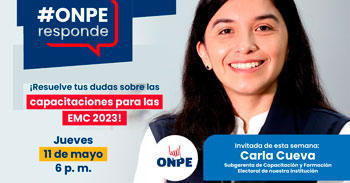 ONPE responde sobre " Las capacitaciones a los actores electorales con miras a las EMC2023 "