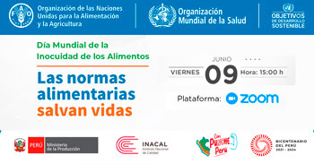 Webinar online Día Mundial de la Inocuidad de los Alimentos - Las normas alimentarias salvan vidas