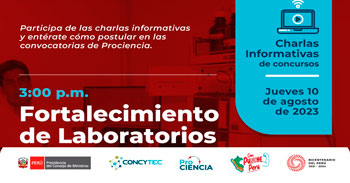 Charla informativa sobre la convocatoria "Fortalecimiento de laboratorios" 