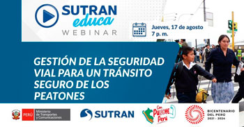 Webinar online gratis "Gestión de la seguridad vial para un tránsito seguro de los peatones"