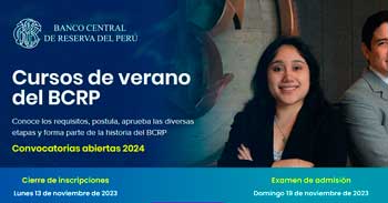 Cursos gratis de verano 2024 del  BCRP - Cursos de Extensión Universitaria(CEU)