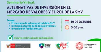 Seminario Virtual "El mercado de valores como alternativa de inversión"