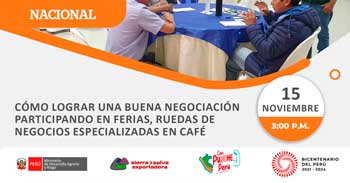 Capacitación online Cómo lograr una buena negociación participando en ferias y ruedas de negocios especializadas en café