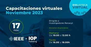 Capacitación online "IEEE + IOP Publishing" de CONCYTEC