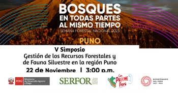 V Simposio online “Gestión de recursos forestales y de fauna silvestre”. del SERFOR