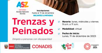 Curso online gratis "Trenzas y Peinados" del MIMP