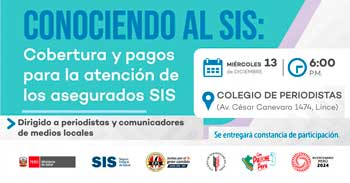 Evento Presencial "Cobertura y pagos para la atención de asegurados SIS"