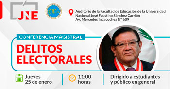 Conferencia presencial "Delitos Electorales" de JNE