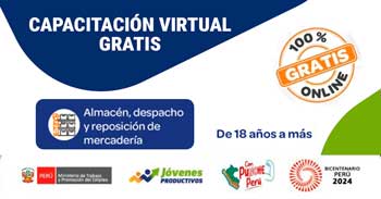 Curso gratis de Almacén, despacho y reposición de mercaderia del Ministerio de Trabajo