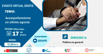 Evento online gratis sobre El "Acompañamiento en última agonía" del INEN