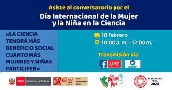 Conversatorio online gratis "La ciencia tendrá más beneficio social cuanto más mujeres y niñas participen"