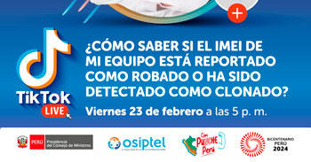 Evento online gratis ¿Cómo saber si el IMEI de mi equipo está reportado como robado o ha sido detectado como clonado?