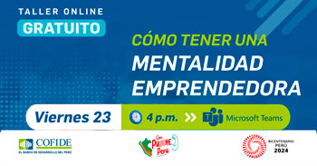 Taller online gratis "Cómo tener una mentalidad emprendedora" del CODIFE