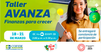 Taller online gratis "AVANZA, Finanzas para crecer" del CODIFE