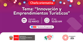 Charla online "Innovación y Emprendimientos Turísticos"