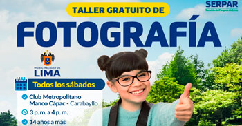 Taller presencial sobre "Fotografía" de la Municipalidad de Lima