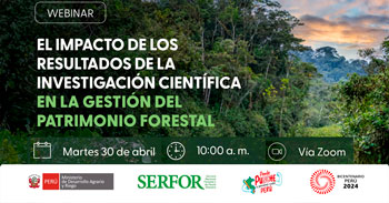 Webinar online  El impacto de los resultados de la investigación científica en la gestión del Patrimonio Forestal