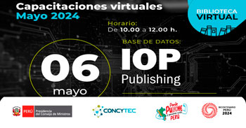 Capacitación virtual "IOP para usuarios Renacyt" del CONCYTEC